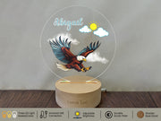 a picture of an eagle flying in the sky