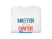 a white t - shirt with the words master of the dapper on it