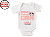 a baby bodysuit that says world&#39;s cutest grin