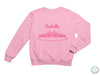 a pink sweatshirt with a name on it