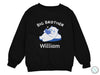 a black sweatshirt with the words big brother william on it