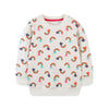 Little Rainbow Platted Sweat Shirt (Cream)