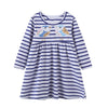 SkipStars Bluebird Dress ,White and Blue