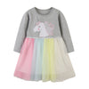 Lady Unicorn Flare Dress         (Gray)