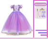 Princess Rapunzel Inspired Dress for Little Girls Dress