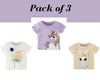 Baby Girl Summer Tops & Tees Collection Unicorn Flower T-shirt | Toddler Baby Girl Clothing Set Gift for Girls Outfit Pack of 3