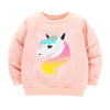 Long-Sleeve girls unicorn sweatshirt