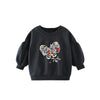 Long Sleeve Girls Butterfly Sweatshirt