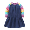 Long Sleeve Denim Style Girls Dress