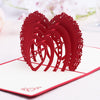 Personalized 3D Pop-Up Heart Romantic Greeting Card-Handmade 'Thinking of You' or 'Congratulations' for a Unique Wedding, Thank You Gift